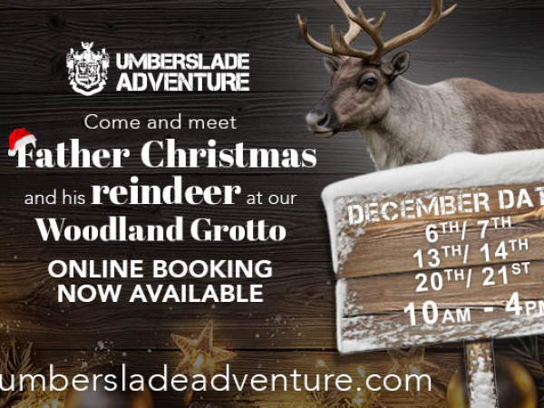 Father Christmas & his Reindeer Woodland Grotto