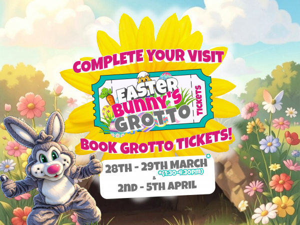 Easter Grotto 28th & 29th March, 2nd - 5th April Inclusive (THEME PARK ENTRANCE MUST BE PURCHASED SEPARATELY)