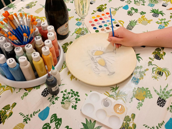 Sip & Paint at Yarnton Potting Shed Studio
