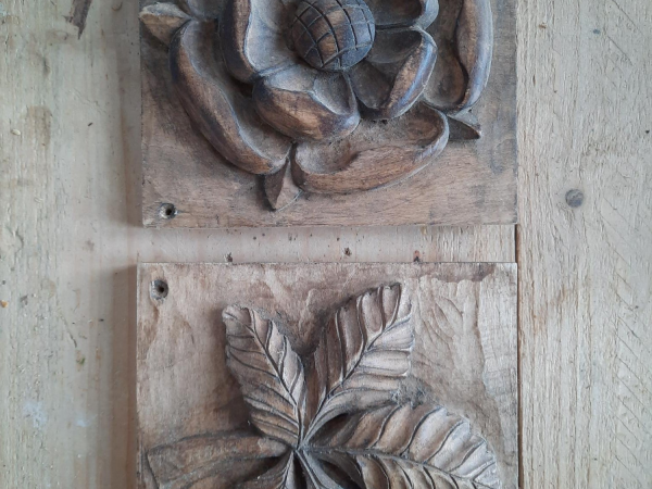 Relief carving in wood