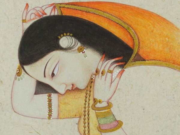 Pahari Painting: Painting a Face