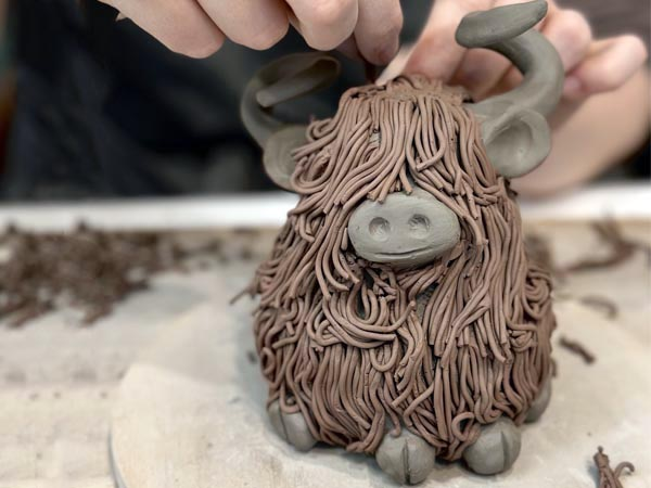 NEW Highland Cow Pottery Workshop 2026