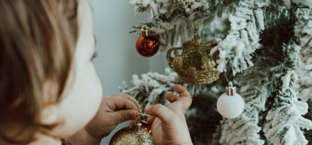 Toddlers at Christmas-shire at Kings Dock, Liverpool