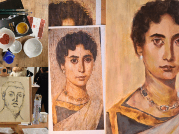 Cold Wax Painting: The Fayum Portraits