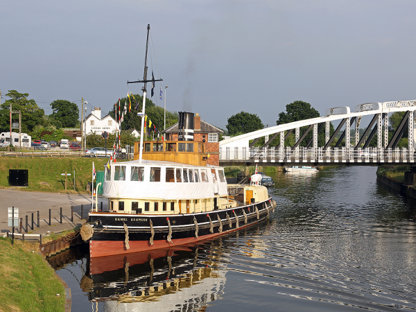 Sutton Weaver Swing Bridge - Acton Bridge Steam Rally 4 October 2025 via turn at Marsh Lock