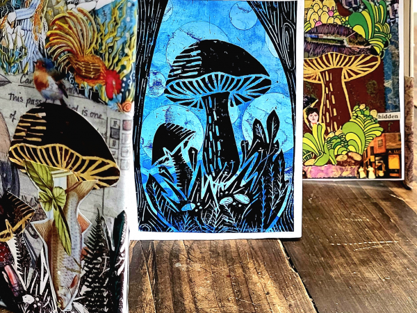 Lino Printing for Summer Solstice