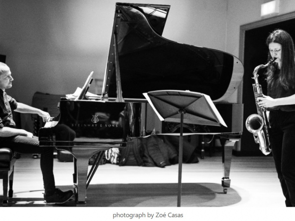 18th June - Trish Clowes and Ross Stanley in the cloister