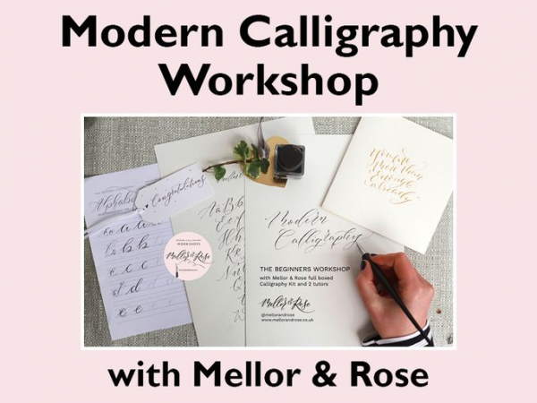 Modern Calligraphy Workshop at Barton Grange