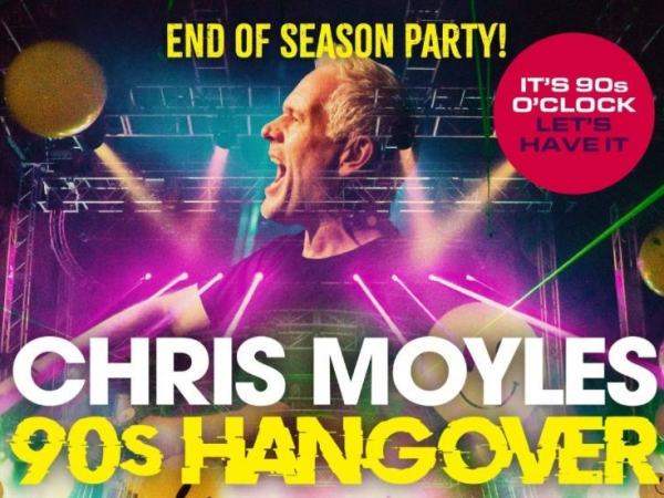 Chris Moyles 90s Hangover (plus special guests N-Trance) - Sat 29th August 2026