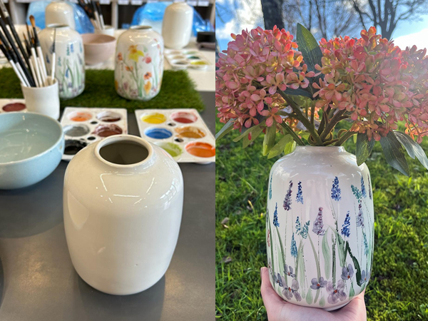 Hand-Painted Flowers Vase Workshop 2025
