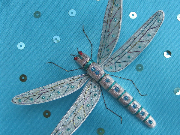 Stumpwork: dragonfly