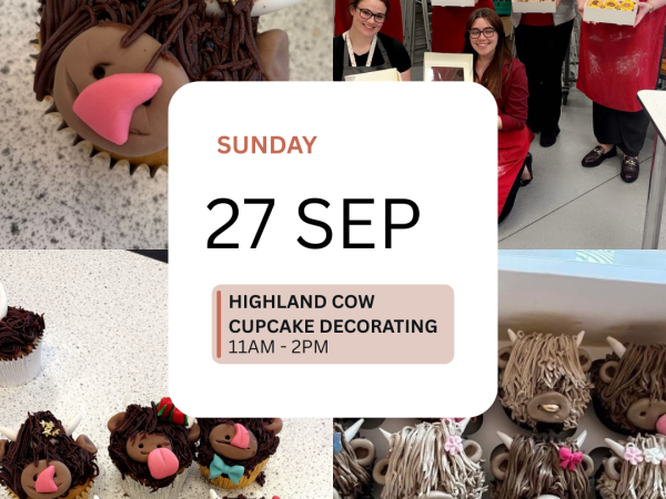 Highland Cow Cupcake Decorating