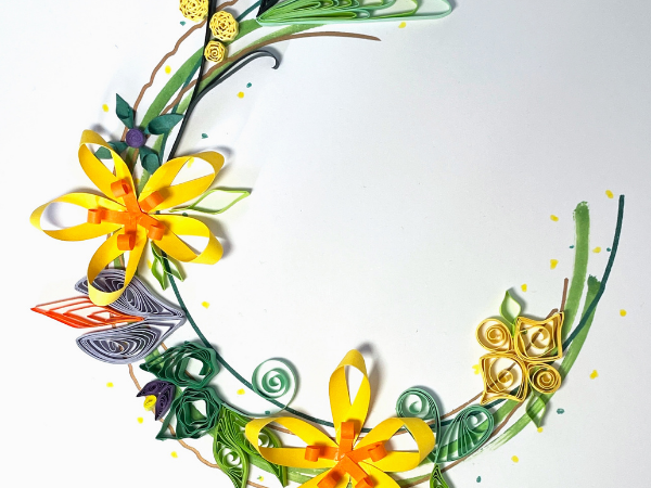 HCF Create a Floral Garland in Paper Quilling