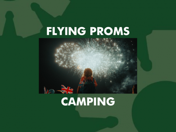 FLYING PROMS 2026 - CAMPING 2026 - SELECT DATE OF ARRIVAL ON CALENDAR, CONFIRM ADDITIONAL