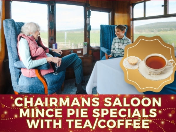 Chairmans' Saloon (Exclusive compartment seats up to 6) Mince Pie Specials