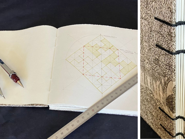 Coptic Bookbinding: Making a Square Sketchbook