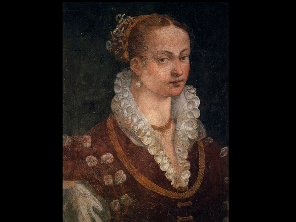 Credit: Fresco by Alessandro Allori representing Bianca Capello when young, Uffizi, Florence