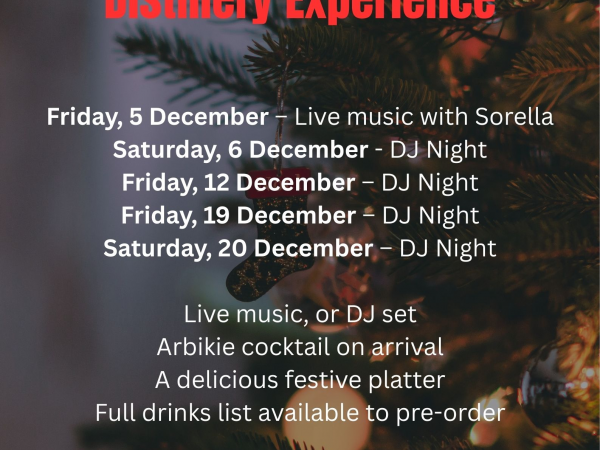 Festive Season at Arbikie Distillery Experience
