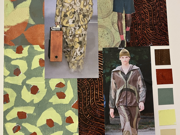 Young Designers Fashion-Inspired Gelli Printing