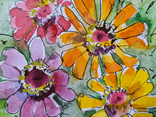 Pen & Watercolour Wash workshop - 10th July