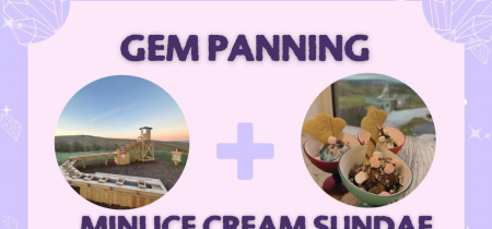 Gem Panning and Ice Cream Sundae Deal!