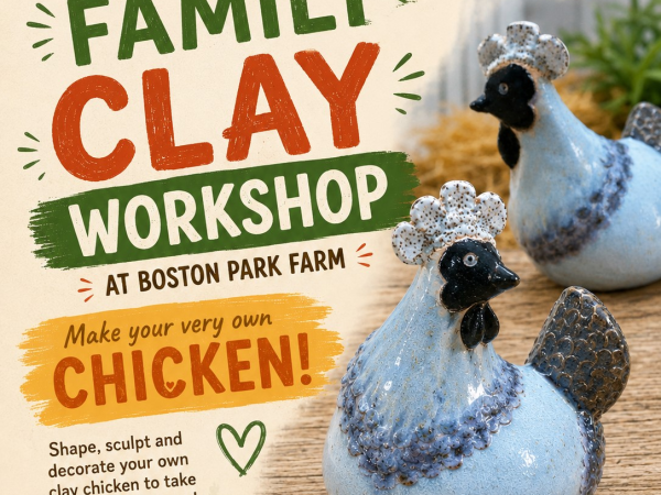 Family Clay Workshop - Chickens (includes 1 adult & 1 child)