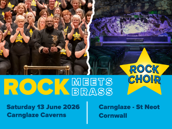Rock Choir Cornwall ~ Saturday 13th June 2026