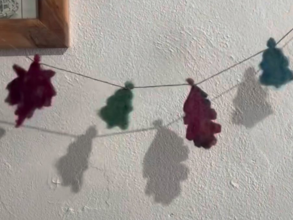 Christmas Needle Felted Garland Workshop