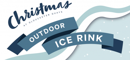 Open air ice rink at Gloucester Quays