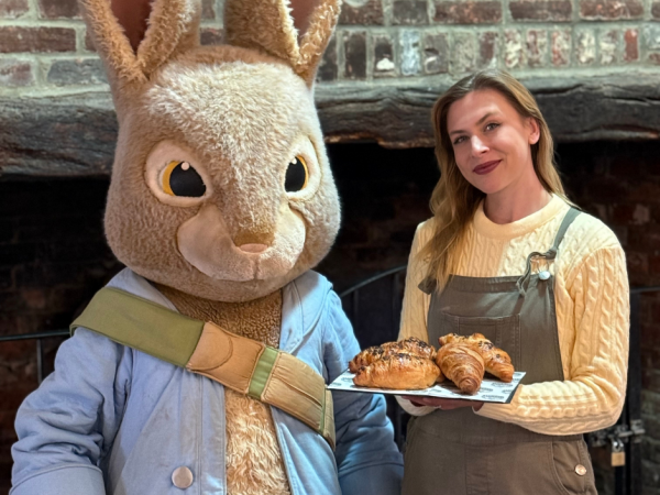 Breakfast with Peter Rabbit and Lily Bobtail