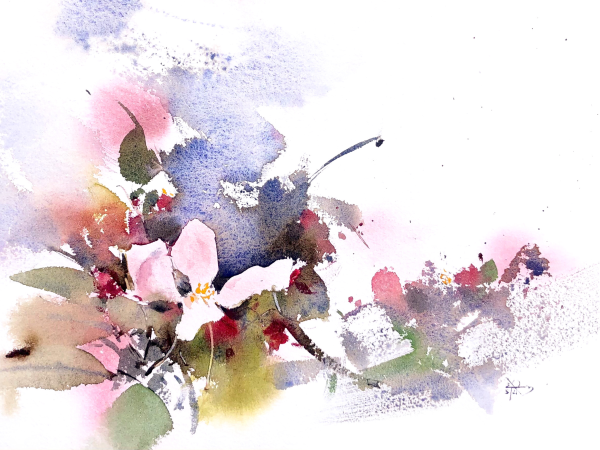 Watercolour Inspired by Chinese Brush Painting