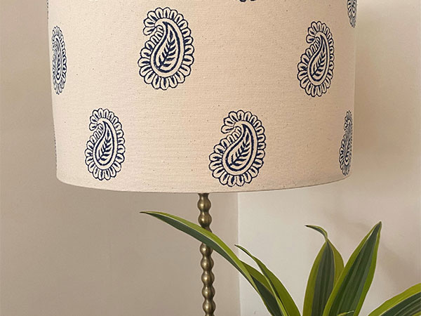 Block Printed Lampshade with Marea from Art of Jaipur 2026