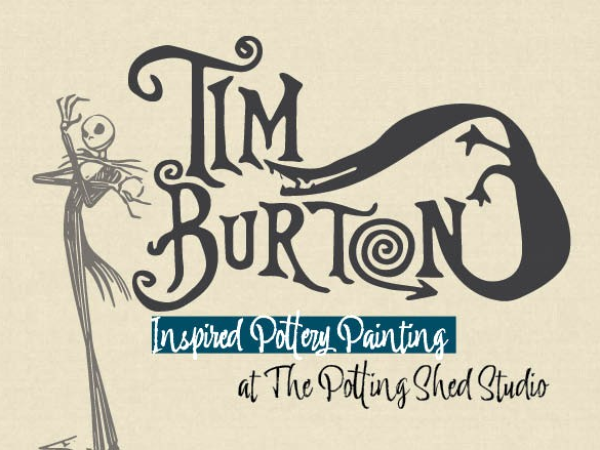 Tim Burton Inspired Pottery Painting Session at Huntingdon