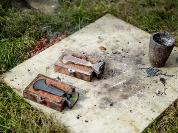 Bronze axe casting