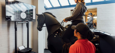 Equestrian simulator session