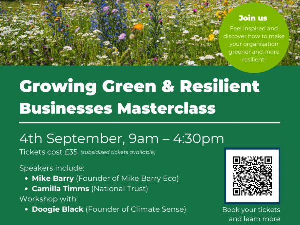 Growing Green and Resilient Businesses in Yorkshire and Humber Masterclass