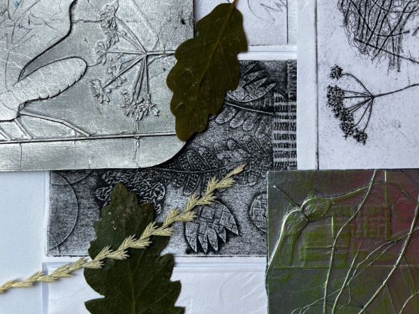 Art Exhibition- Collograph Cards with Tracey