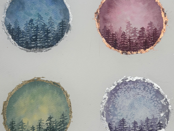 Wintry Forests & Gilded Edges Workshop