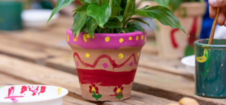 Children's Paint a Plant Pot