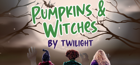 Pumpkins by Twilight with Witches