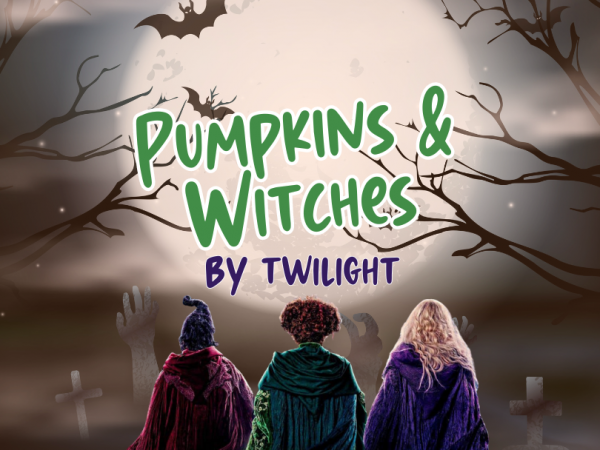 Pumpkins by Twilight with Witches