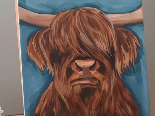 Highland Cow Acrylic Workshop