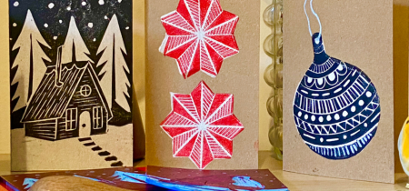 Christmas Lino Card Printing Workshop