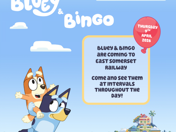 Bluey & Bingo Visits! Train Tickets (Somerset)