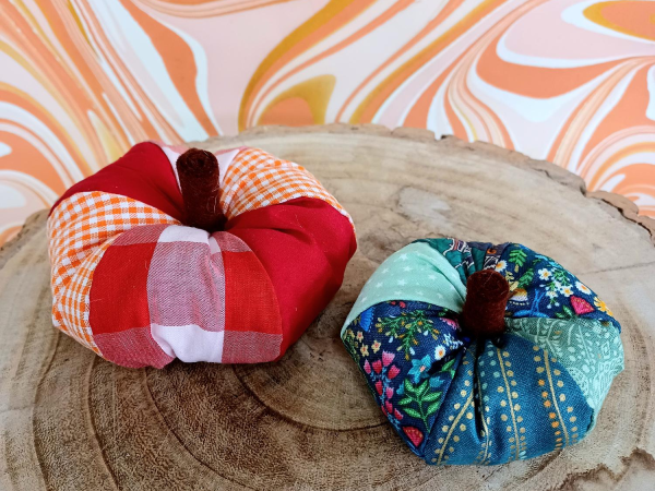 Fabric Pumpkins Workshop at Yarnton 9th October