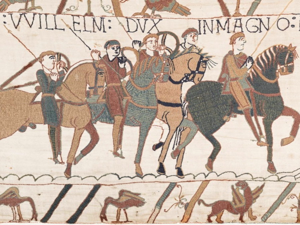Manuscript Illumination Inspired by the Bayeaux Tapestry