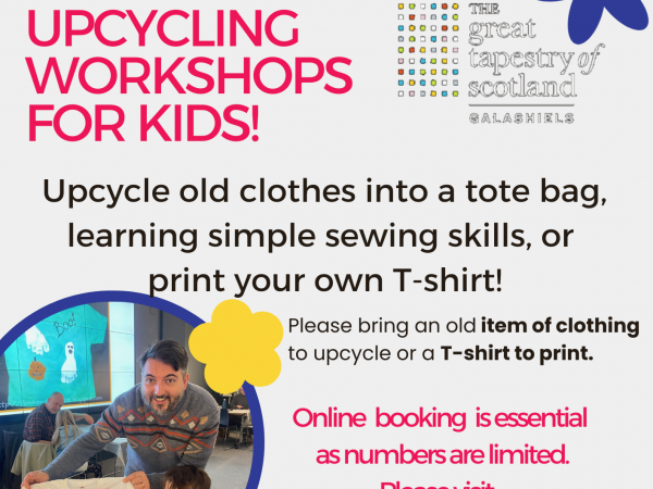 Free Upcycled Workshops for Kids @ The Great Tapestry of Scotland