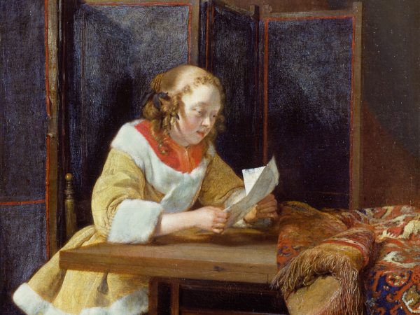 Mindful Looking: A Lady Reading a Letter