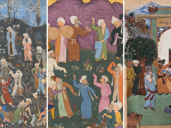 Persian Miniature Painting: Dance of the Dervishes