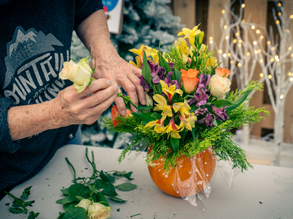 Pumpkin Floral Arrangement -Yarnton 28th October